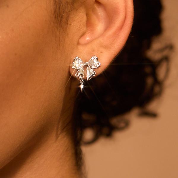 Luxe Bow Tassel Earrings — product and styling view 7