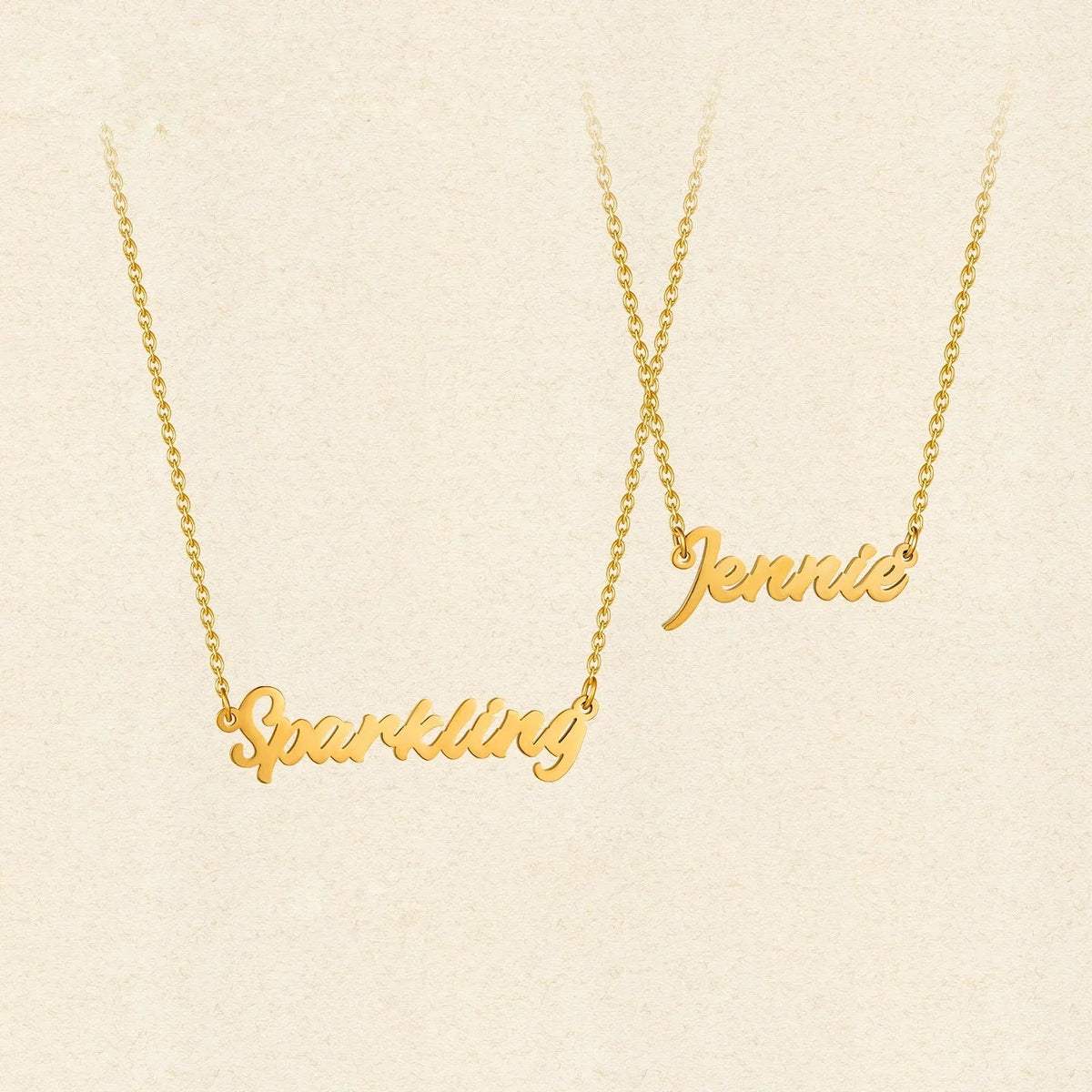 Personalized Name Necklace — product and styling view 6