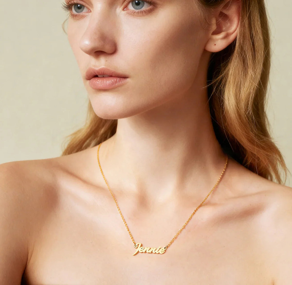 Personalized Name Necklace — product and styling view 7