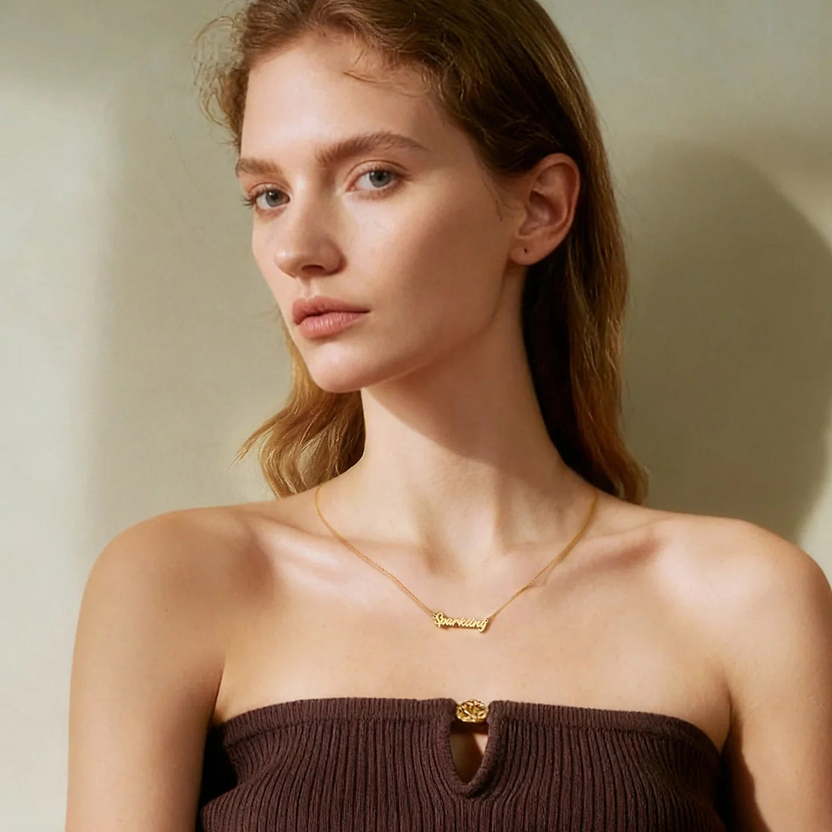 Personalized Name Necklace — product and styling view 9