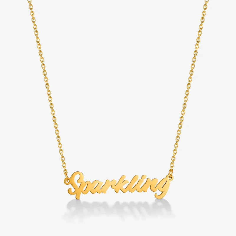 Personalized Name Necklace — product and styling view 11