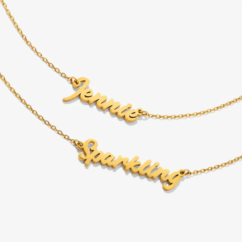 Personalized Name Necklace — product and styling view 13