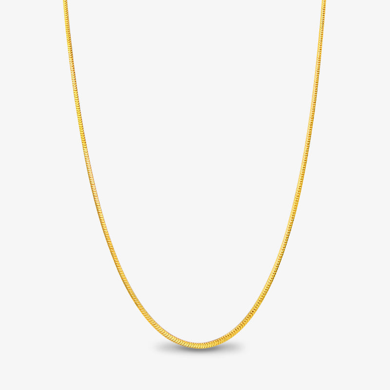 Classic Snake Charm Necklace — product and styling view 1