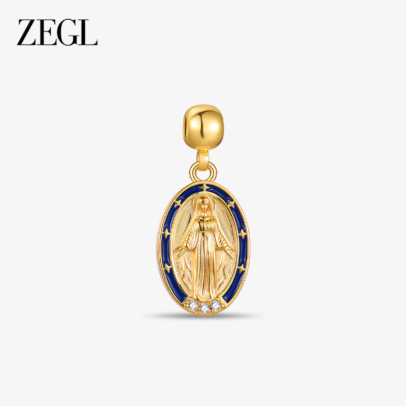 Virgin Mary Jesus Cross & Cathedral DIY Charms — product and styling view 4