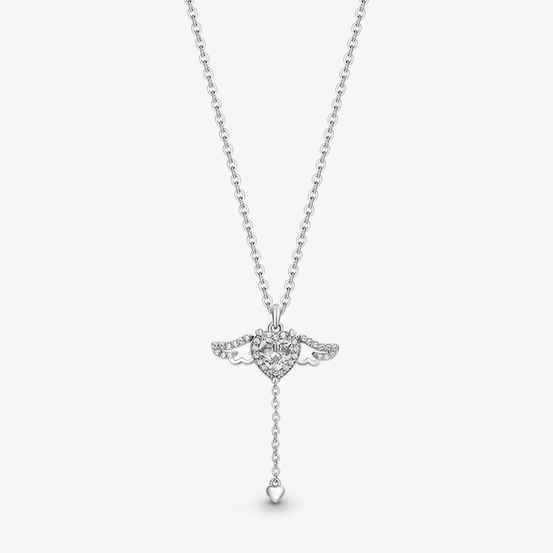 Flutter Heart Necklace — product and styling view 2