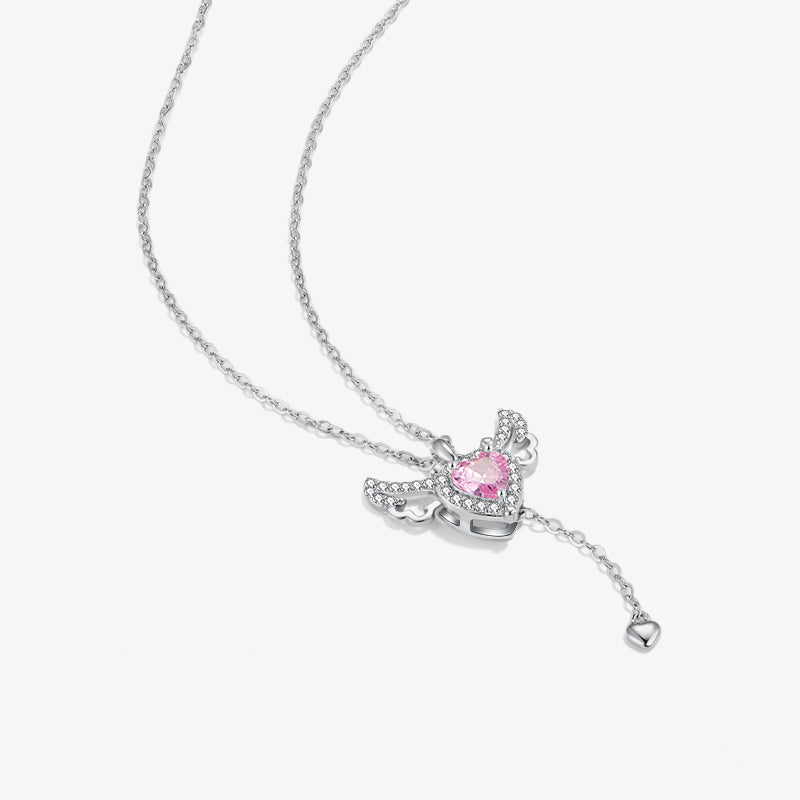 Flutter Heart Necklace — product and styling view 10