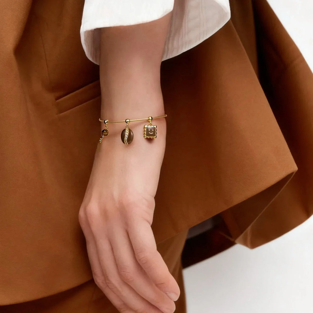 Smoky Quartz Charm — product and styling view 4