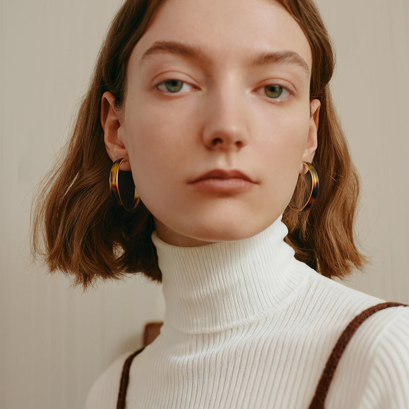 Luxe Vintage Hoops — product and styling view 3