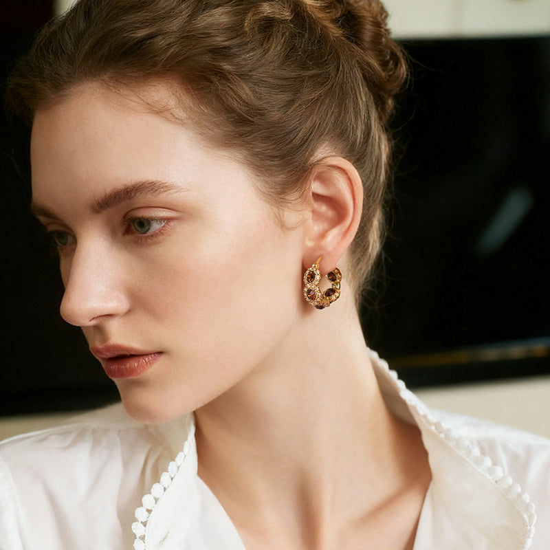 Radiant Zircon Studs — product and styling view 5