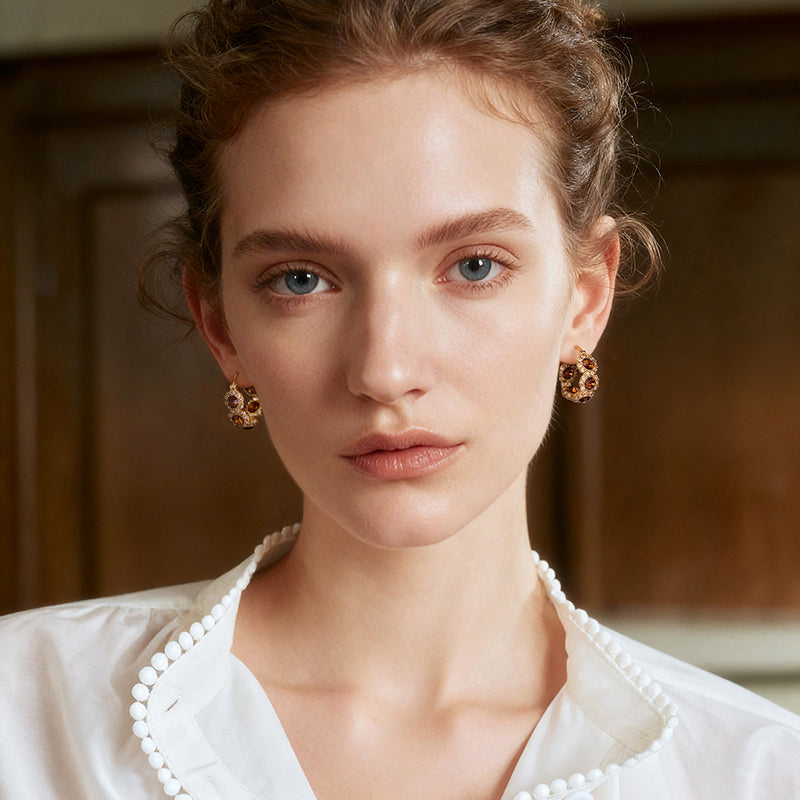Radiant Zircon Studs — product and styling view 3