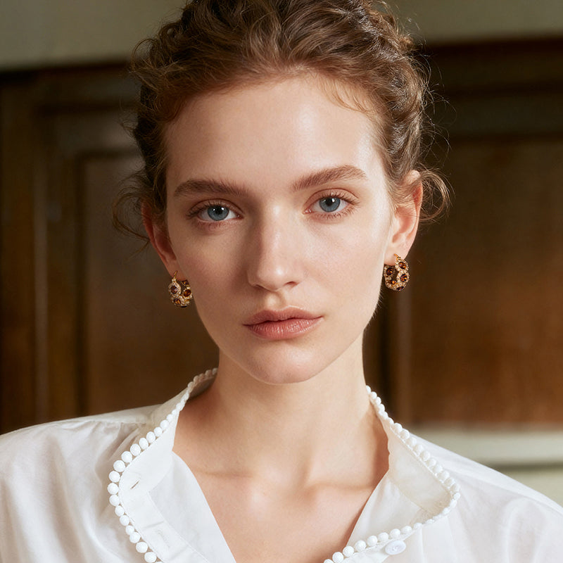 Radiant Zircon Studs — product and styling view 4