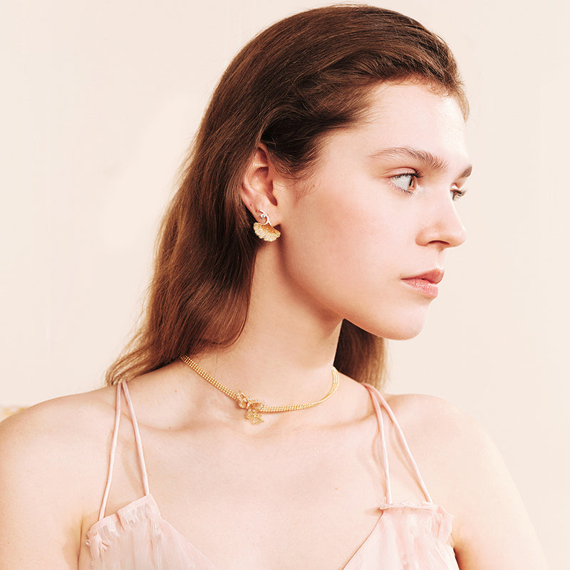 Orange Blossom Earrings — product and styling view 3