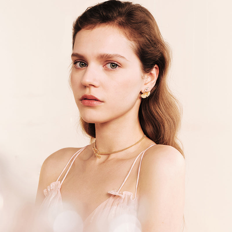 Orange Blossom Earrings — product and styling view 6