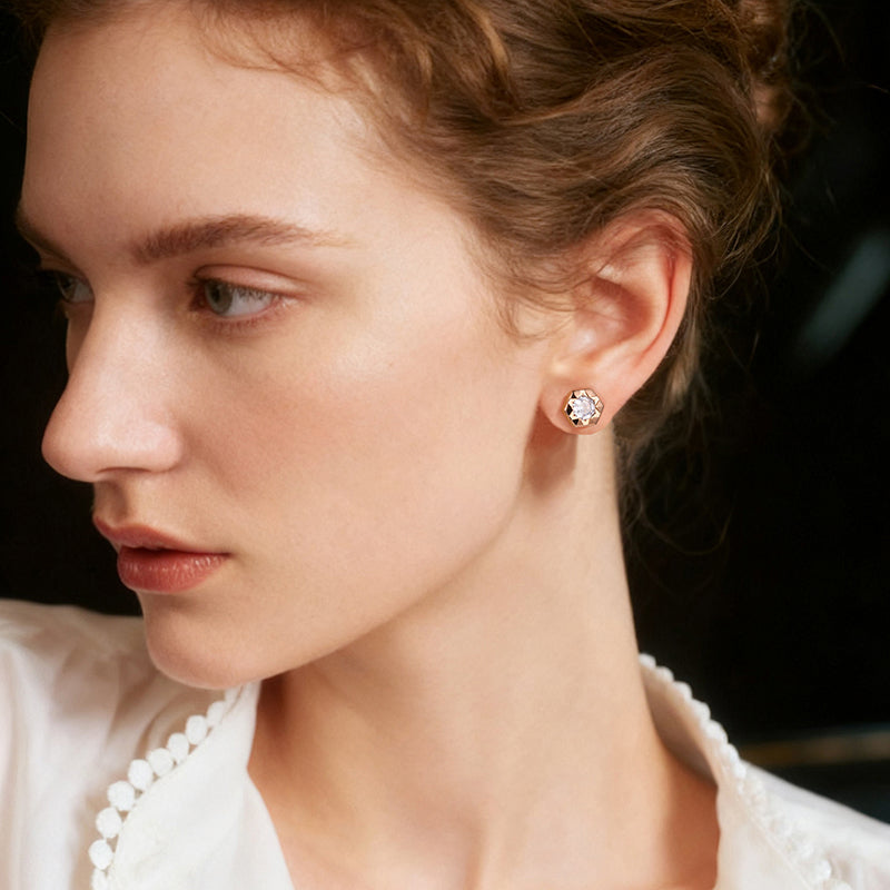 Sparkling Bee Studs — product and styling view 4