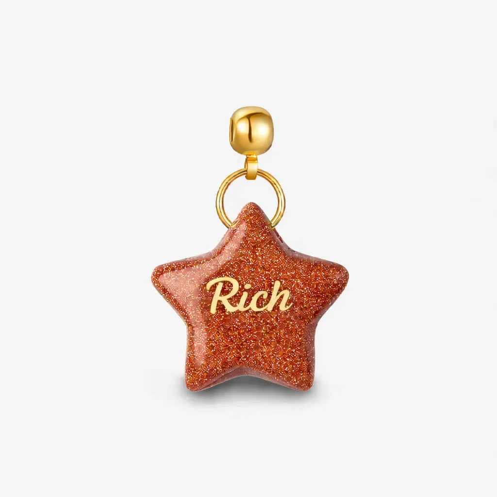 Personalized Meaningful Stone Charm — product and styling view 1