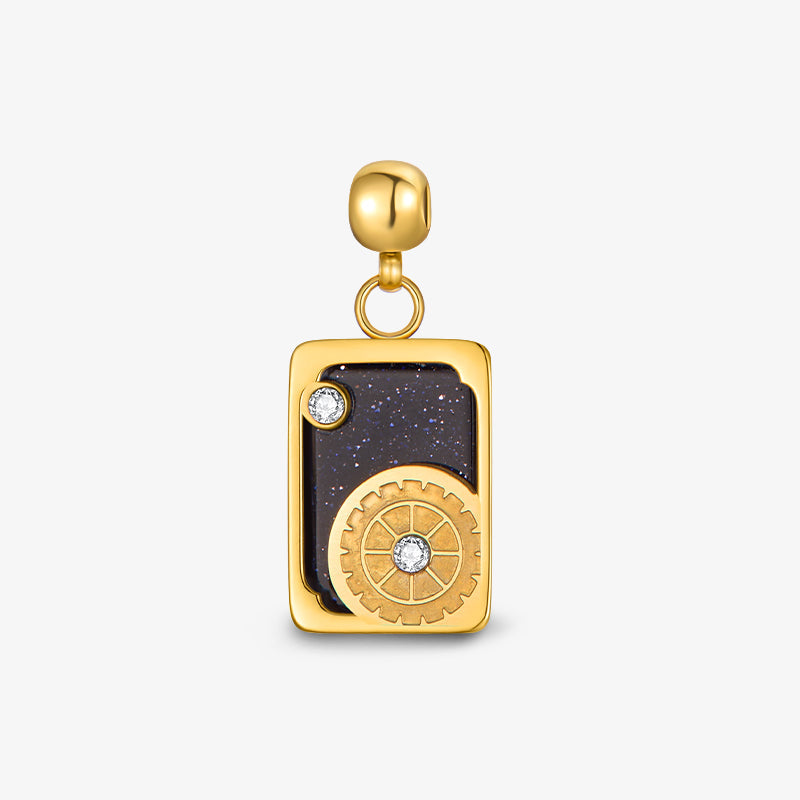 Wheel of Fortune Tarot Charms — product and styling view 1