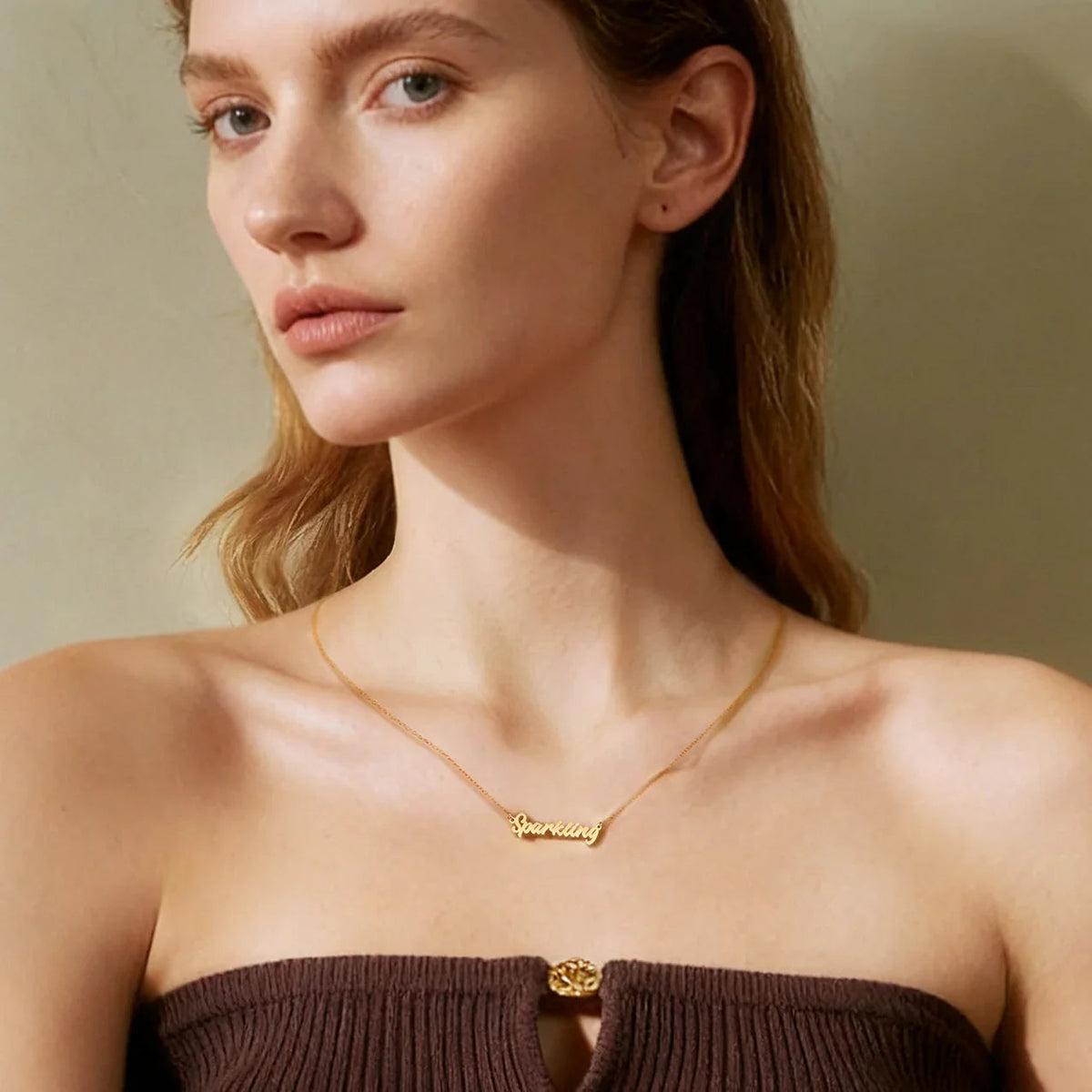 Personalized Name Necklace — product and styling view 8