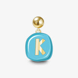Sculpted Letter Charm — product and styling view 14
