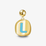 Sculpted Letter Charm — product and styling view 15