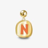 Sculpted Letter Charm — product and styling view 19
