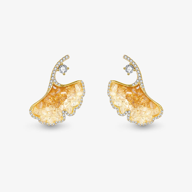 Orange Blossom Earrings — product and styling view 1