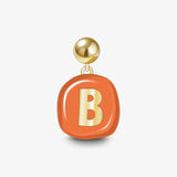 Sculpted Letter Charm — product and styling view 7