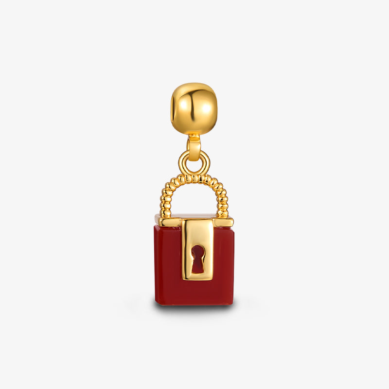 Tiger Eye Lock Charm — product and styling view 9