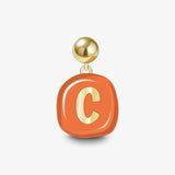 Sculpted Letter Charm — product and styling view 6