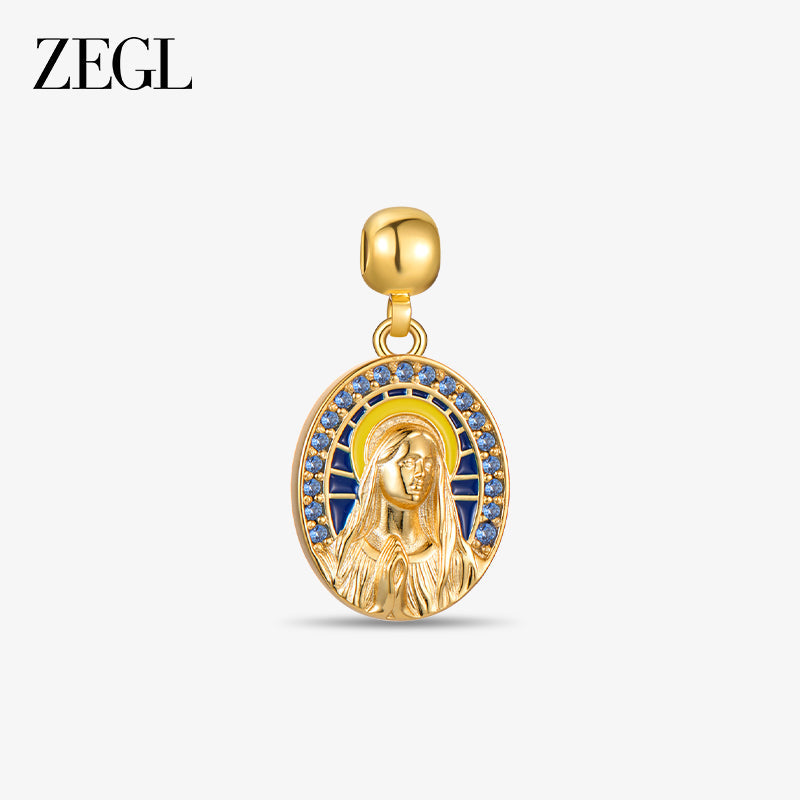Virgin Mary Jesus Cross & Cathedral DIY Charms — product and styling view 2