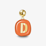 Sculpted Letter Charm — product and styling view 9