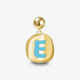 Sculpted Letter Charm — product and styling view 8