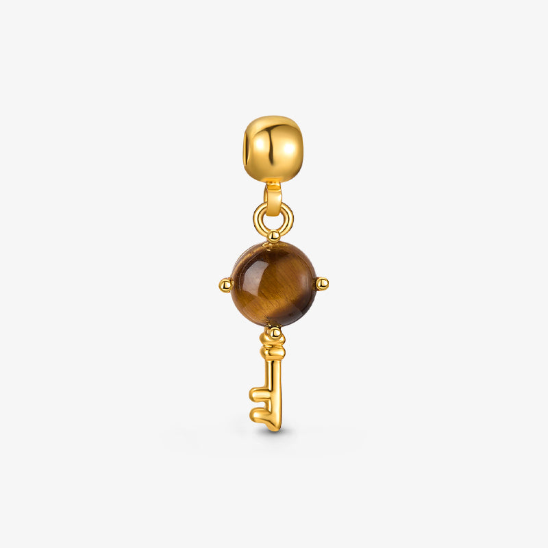 Tiger Eye Lock Charm — product and styling view 8