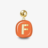 Sculpted Letter Charm — product and styling view 11
