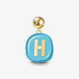 Sculpted Letter Charm — product and styling view 11