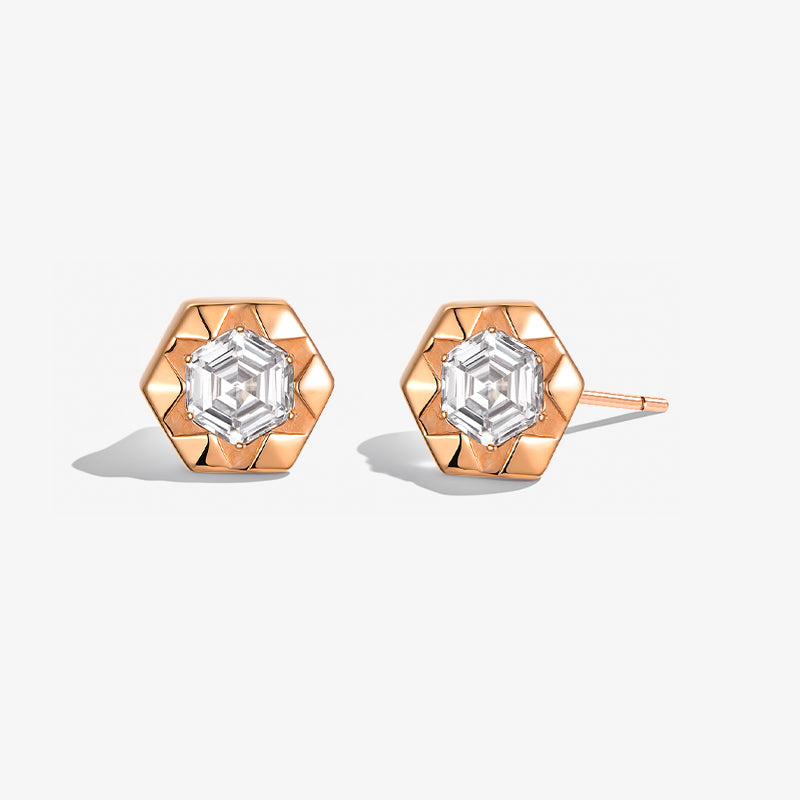 Sparkling Bee Studs — product and styling view 1