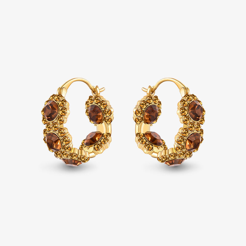 Radiant Zircon Studs — product and styling view 1