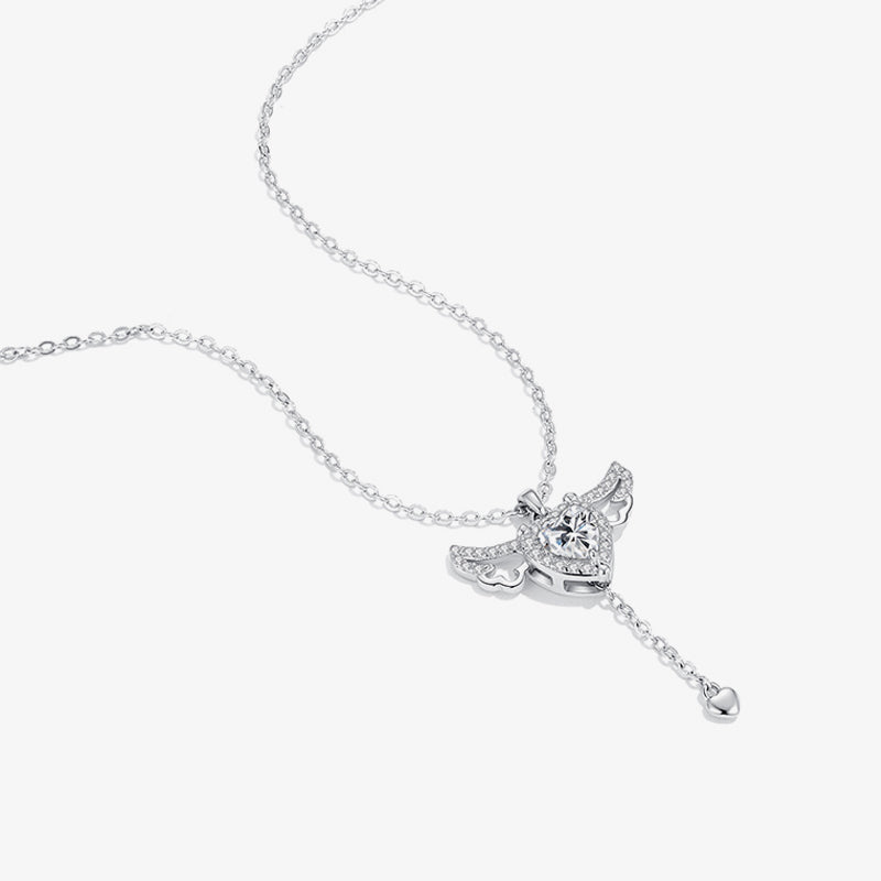 Flutter Heart Necklace — product and styling view 11