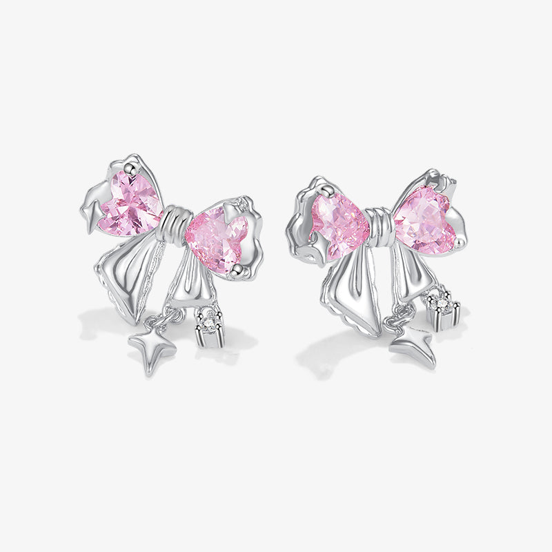 Luxe Bow Tassel Earrings — product and styling view 1