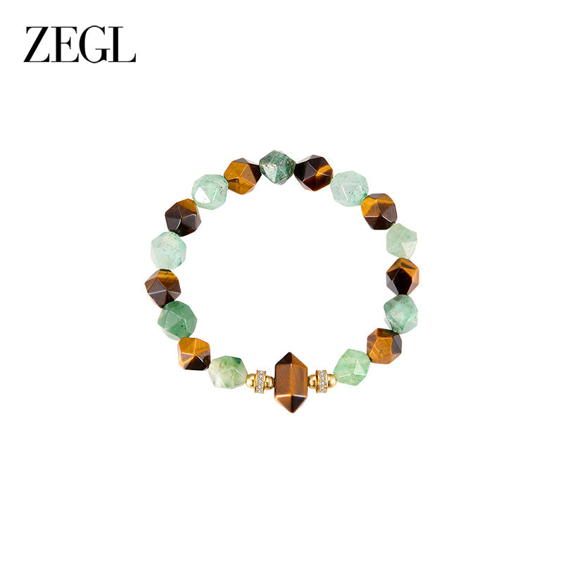 ZEGL Crystal Bead Bracelet — product and styling view 3