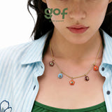 Sculpted Letter Charm — product and styling view 3