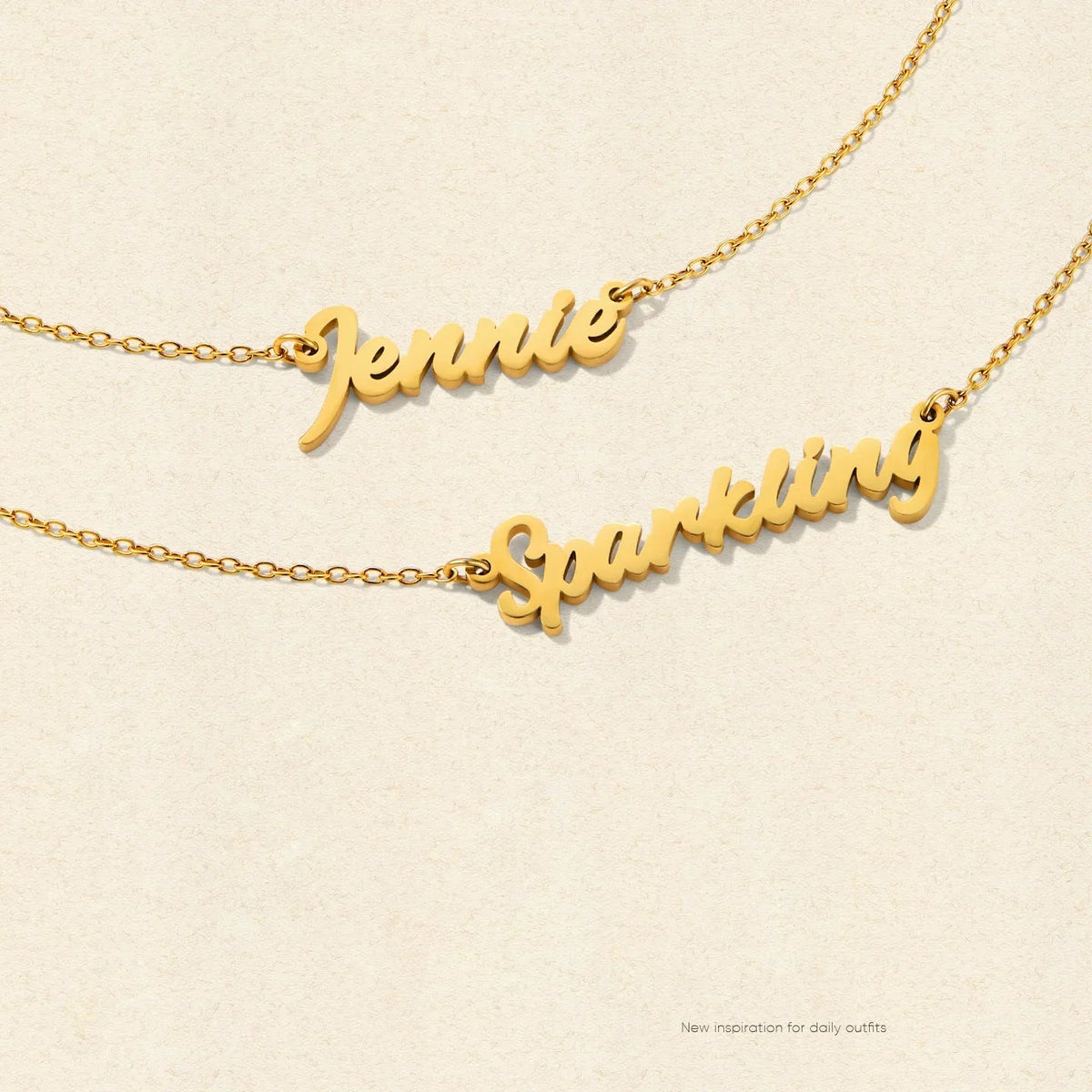 Personalized Name Necklace — product and styling view 5