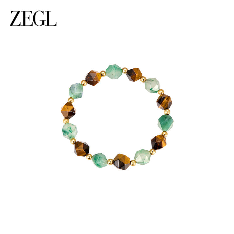 ZEGL Crystal Bead Bracelet — product and styling view 5
