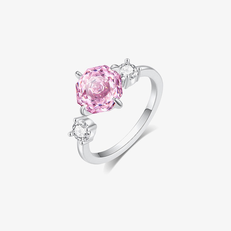 Adjustable Colored Zircon Ring — product and styling view 2