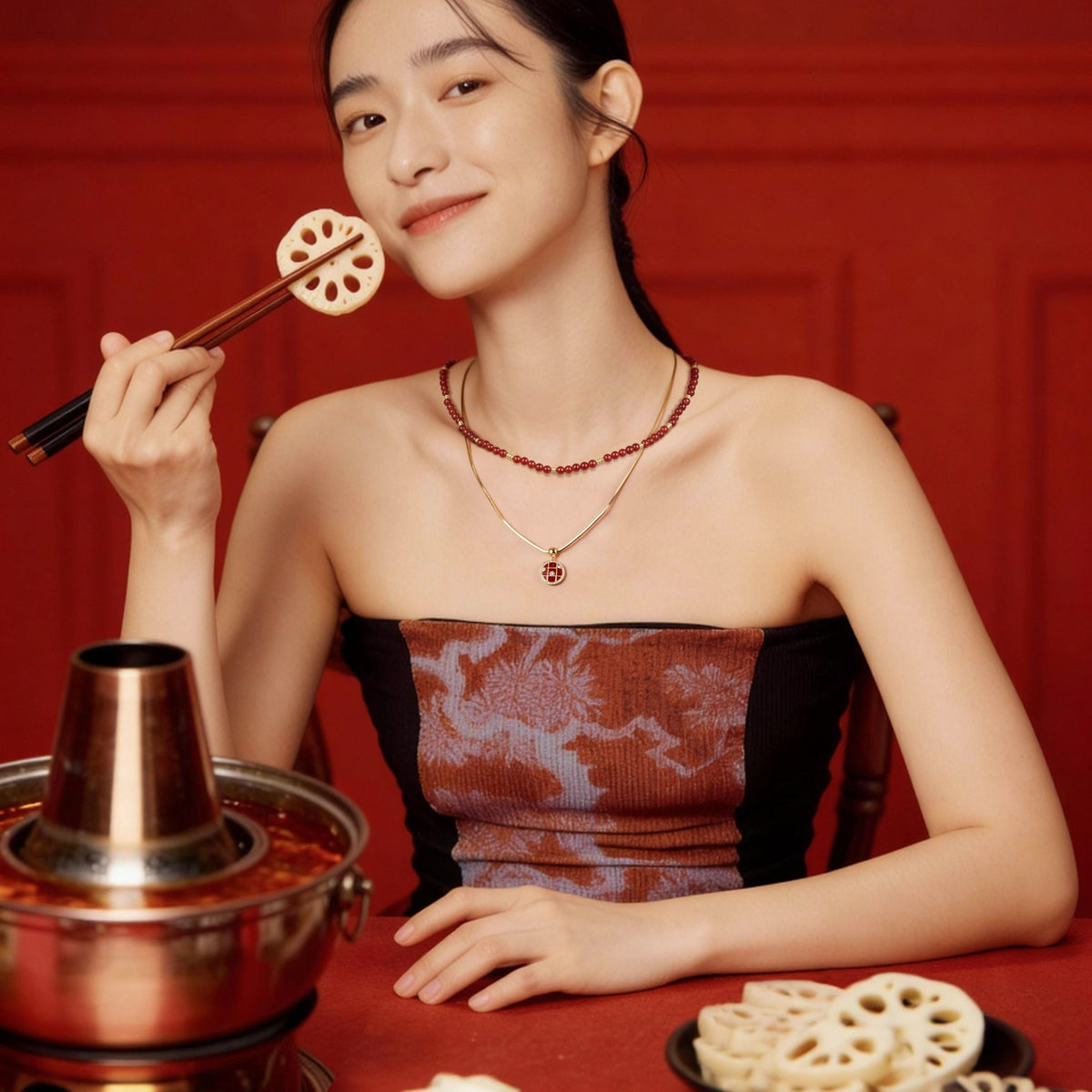 Wild Mushroom Charm — product and styling view 3
