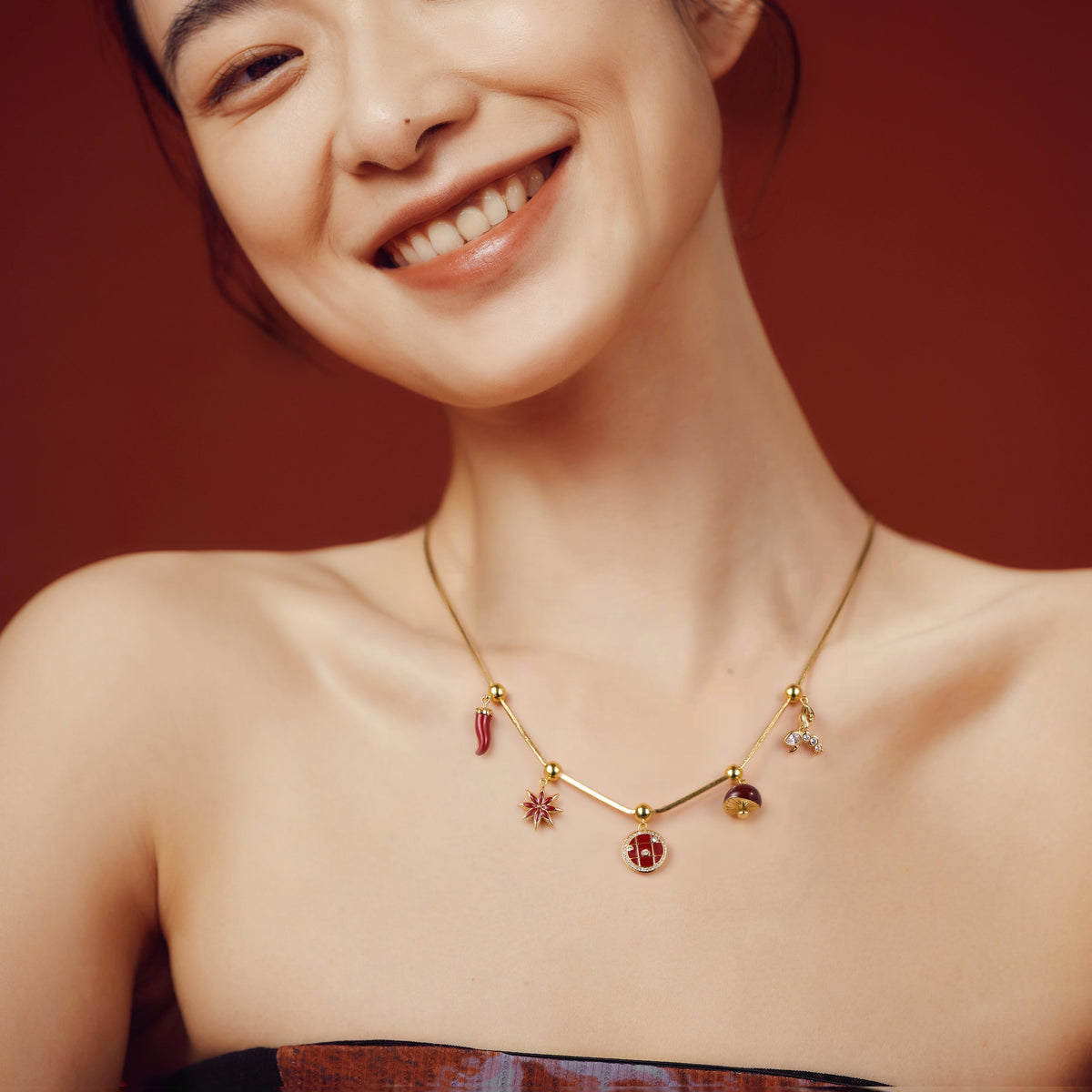 Sparkling Lobster Charm — product and styling view 3