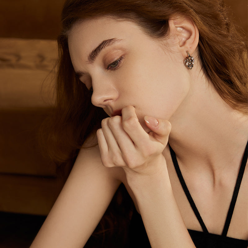 Minimalist Heart Earrings — product and styling view 4