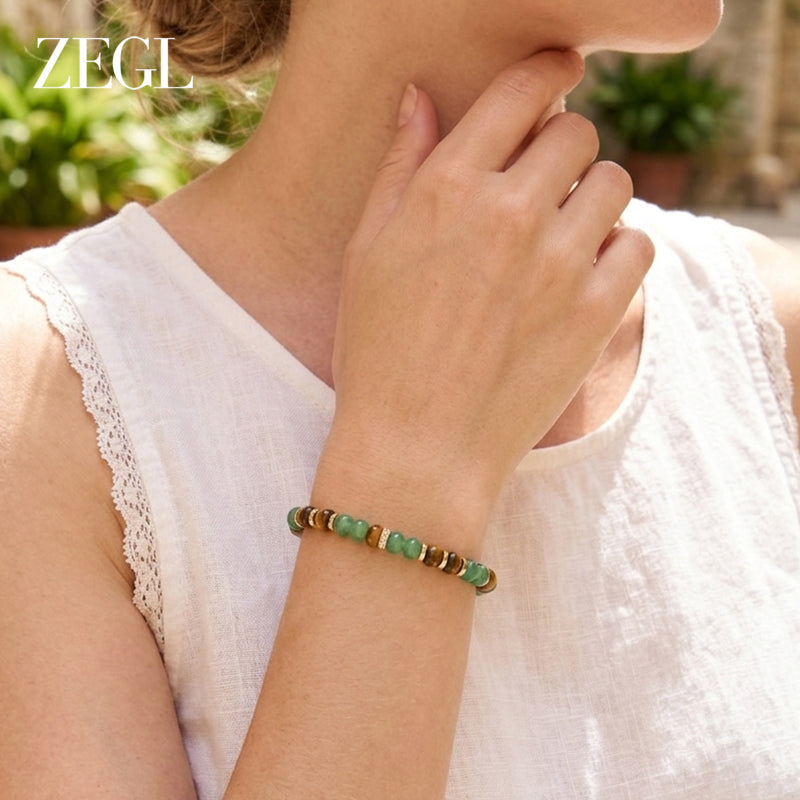 ZEGL Crystal Bead Bracelet — product and styling view 8