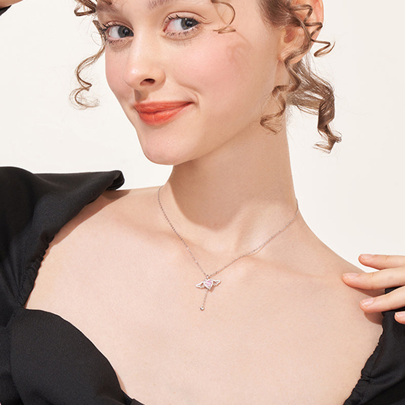 Flutter Heart Necklace — product and styling view 9