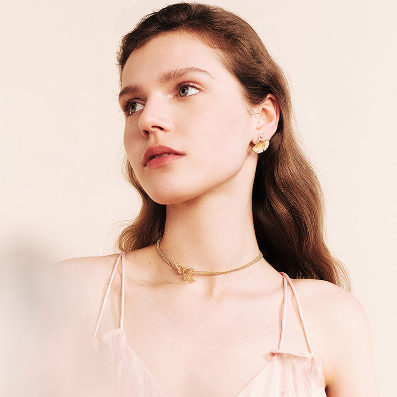 Orange Blossom Earrings — product and styling view 2
