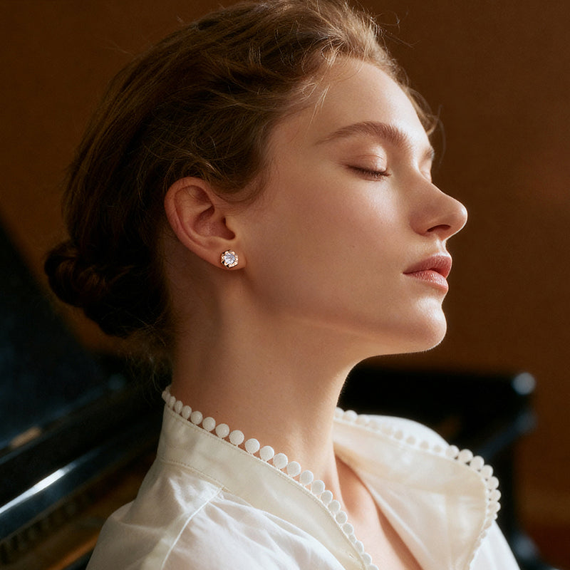 Sparkling Bee Studs — product and styling view 2